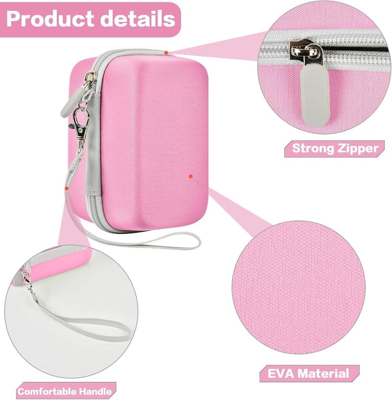 Grapsa Digital Camera Case Compatible with KODAK EKTAR H35 H35N Half Frame Film Camera, Storage Holder Organizer for Kodak Ultra F9 M35 M38 Paper Shoot kamera, 35mm Film Rolls (Box Only) -Pink - Image 4